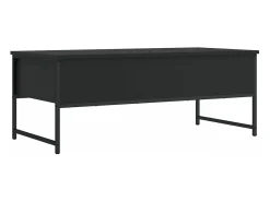 Mesa de centro madera de ingeniería negro 101x49x39,5 cm