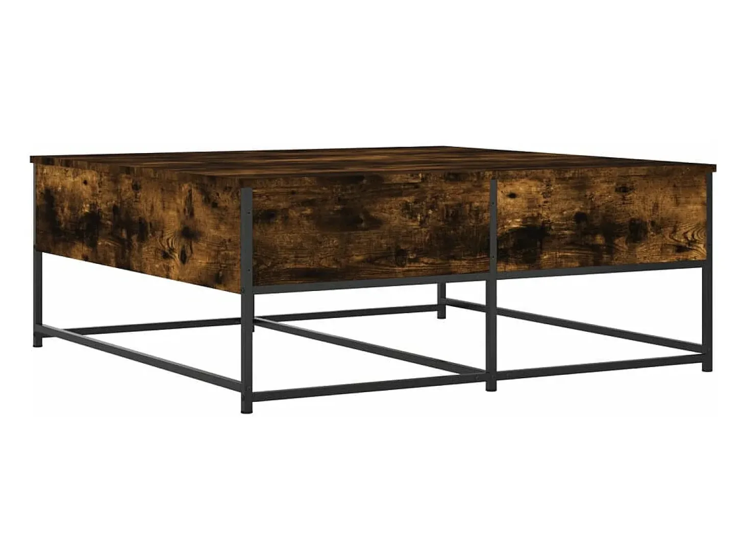 Mesa de centro madera de ingeniería roble ahumado 100x99x40 cm