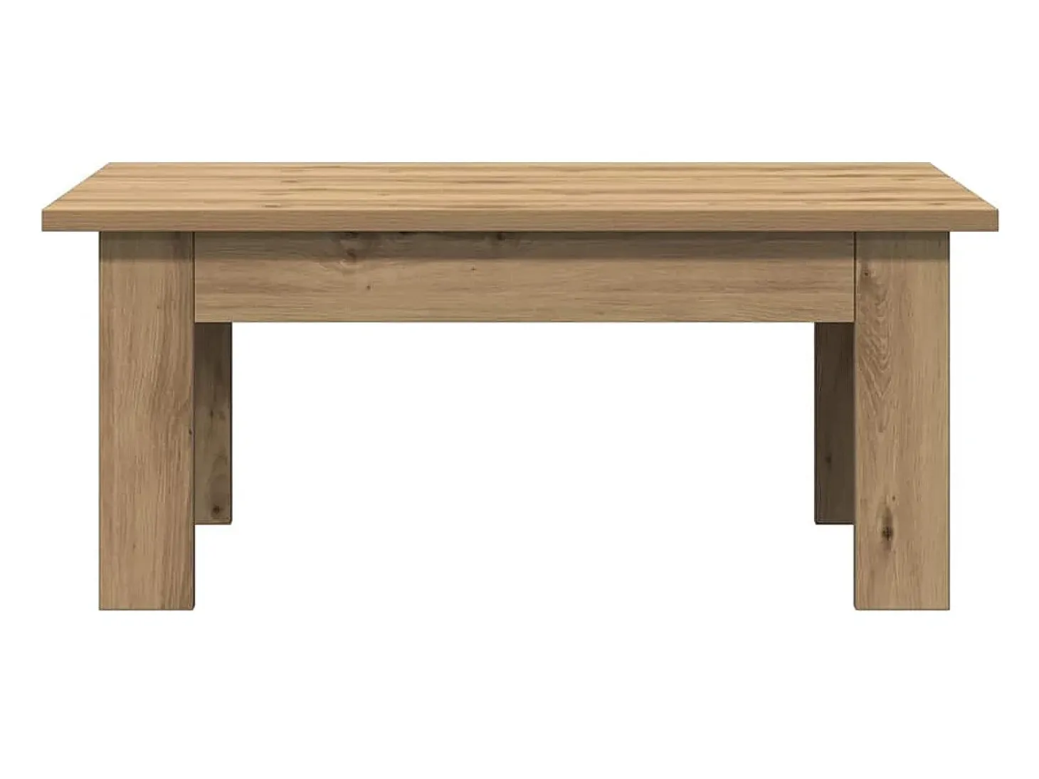 Mesa de centro madera de ingeniería roble artisan 100x60x42 cm