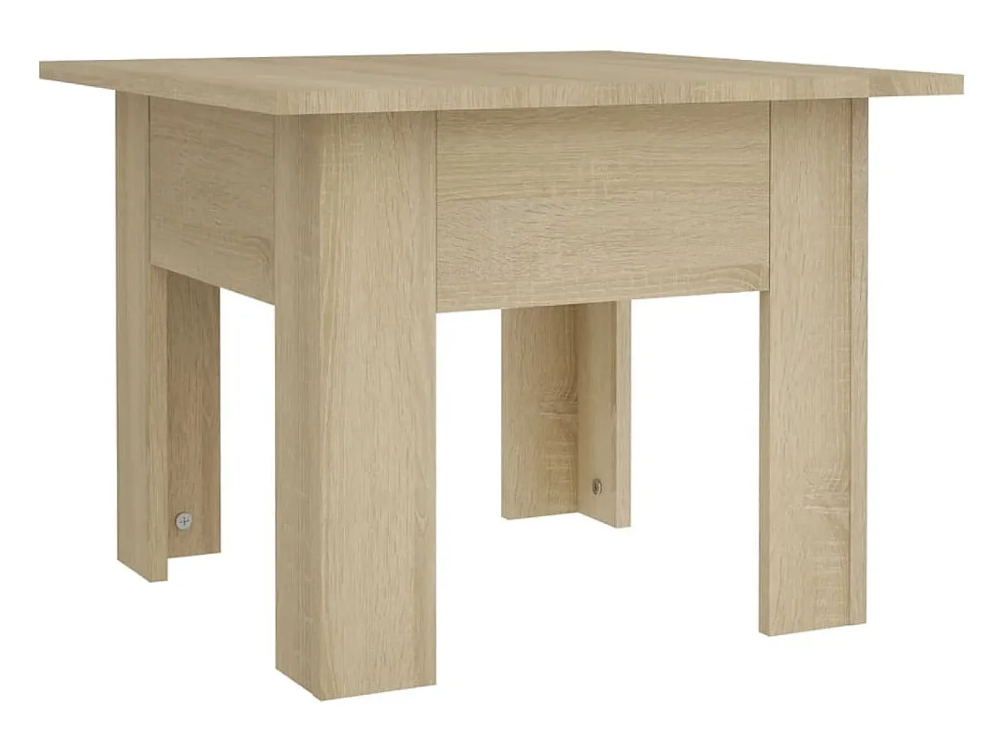 Mesa de centro madera de ingeniería roble Sonoma 55x55x42 cm