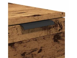 Mesa de centro madera de ingeniería envejecida 50x50x36 cm