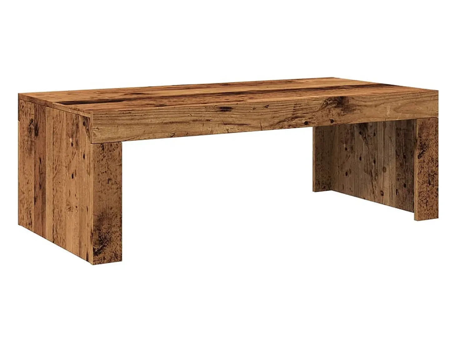 Mesa de centro madera de ingeniería envejecida 102x50x35 cm