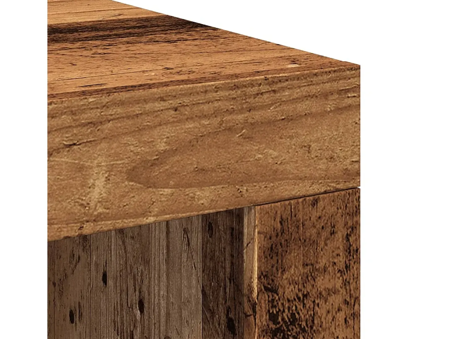 Mesa de centro madera de ingeniería envejecida 102x50x35 cm