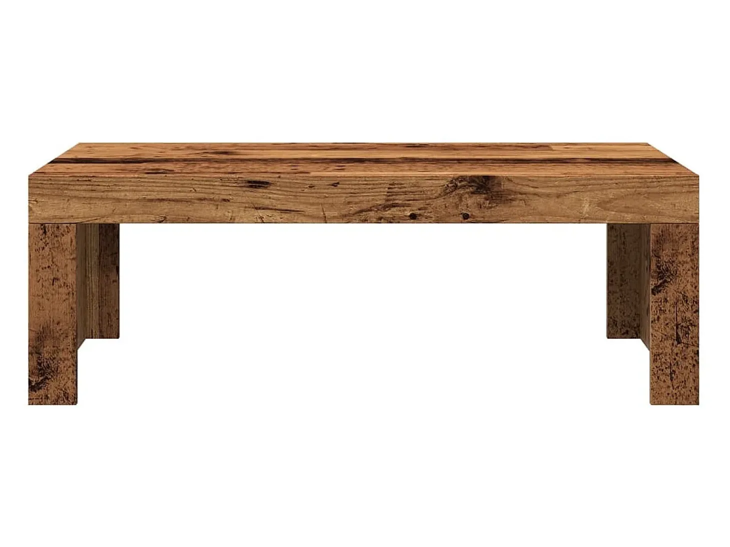 Mesa de centro madera de ingeniería envejecida 102x50x35 cm