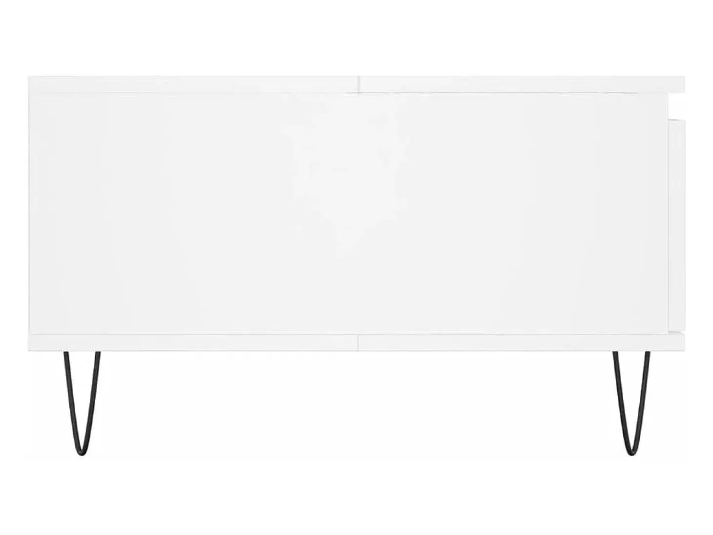 Mesa de centro madera de ingeniería blanco 90x60x35 cm