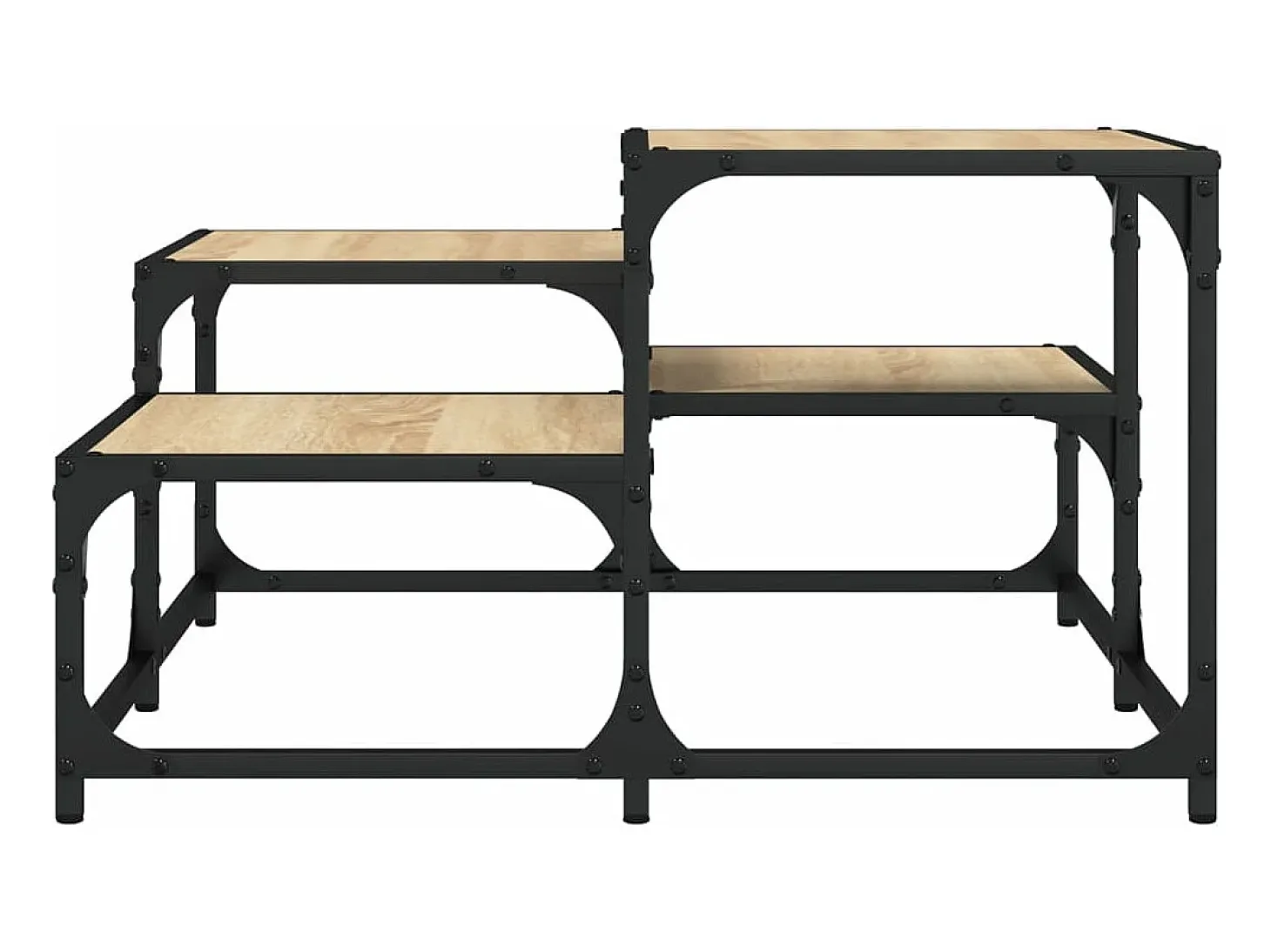 Mesa de centro madera de ingeniería roble Sonoma 68x68x40 cm