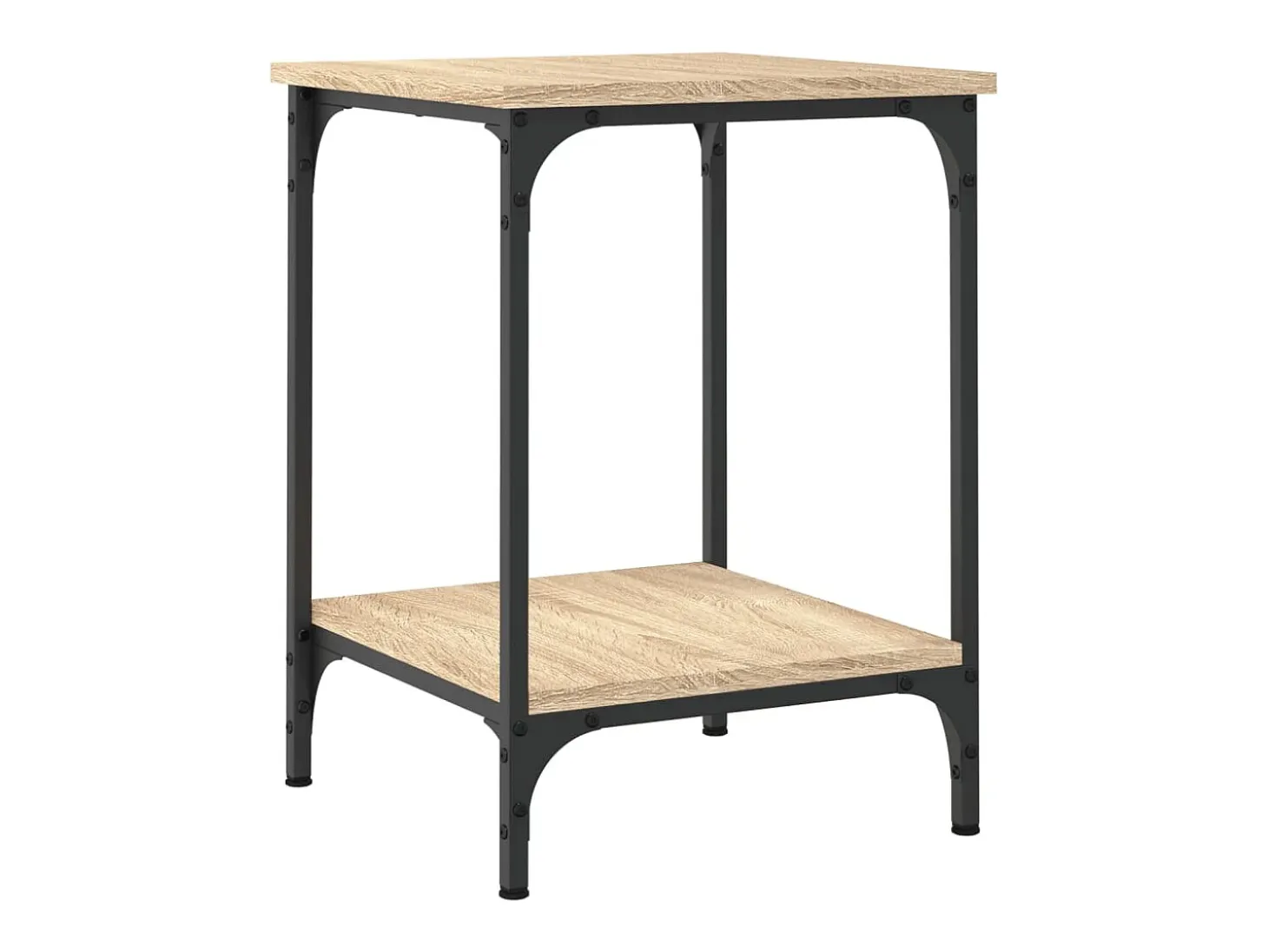 Mesa de centro madera de ingeniería roble Sonoma 40x40x55 cm