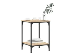 Mesa de centro madera de ingeniería roble Sonoma 40x40x55 cm