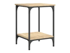 Mesa de centro madera de ingeniería roble Sonoma 40x40x55 cm