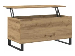 Mesa de centro madera de ingeniería roble artisan 90x44,5x45 cm