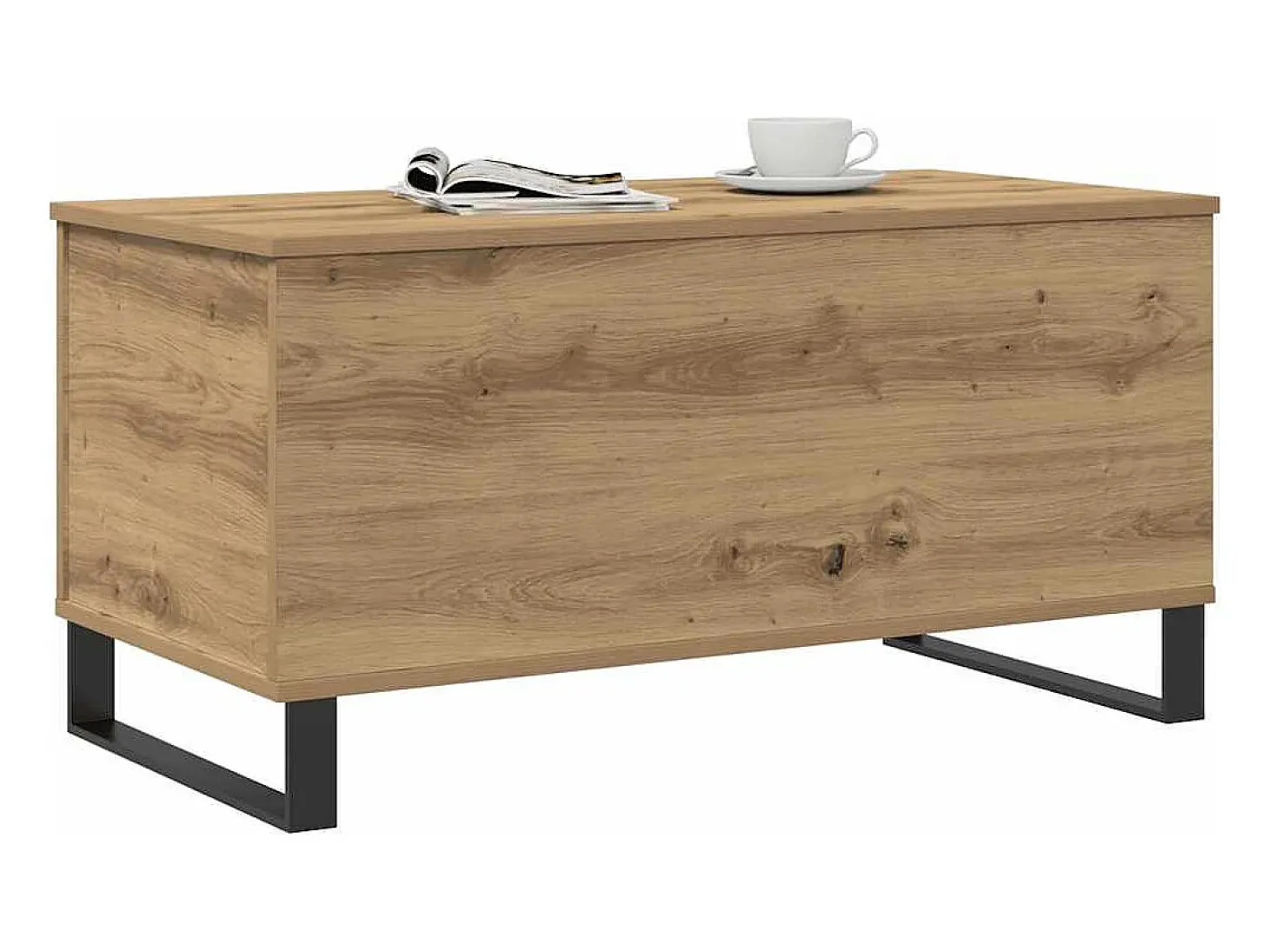 Mesa de centro madera de ingeniería roble artisan 90x44,5x45 cm