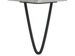 Mesa de centro madera de ingeniería gris hormigón 60x50x40 cm