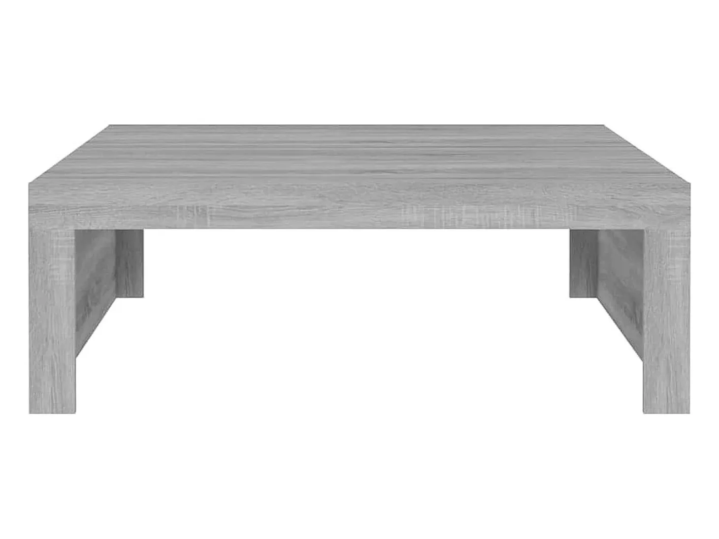Mesa de centro madera de ingeniería gris Sonoma 100x100x35 cm