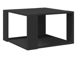 Mesa de centro madera de ingeniería negra 51,5x51,5x30 cm
