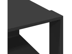 Mesa de centro madera de ingeniería negra 51,5x51,5x30 cm