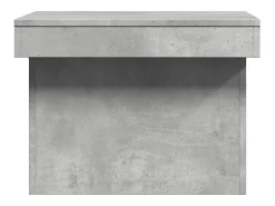 Mesa de centro madera de ingeniería gris hormigón 100x55x40 cm