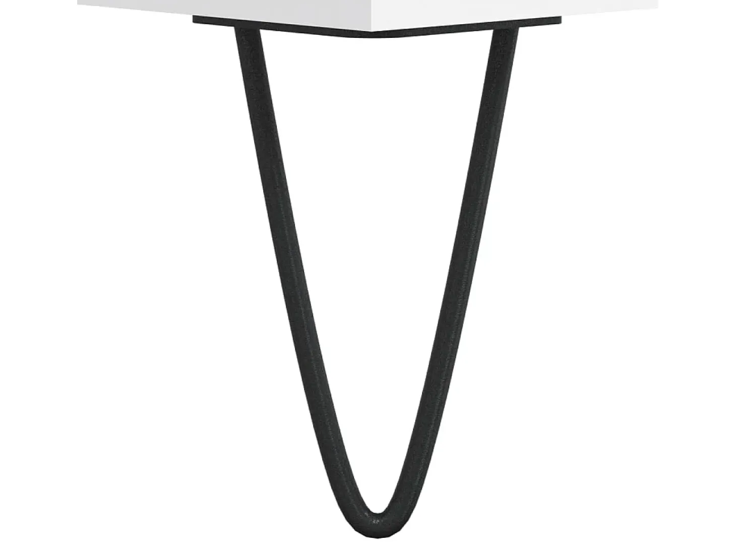 Mesa de centro madera de ingeniería blanca 50x50x40 cm