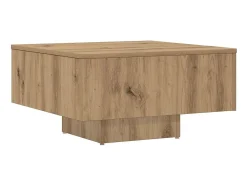 Mesa de centro madera de ingeniería roble artisan 60x60x31,5 cm