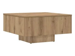 Mesa de centro madera de ingeniería roble artisan 60x60x31,5 cm