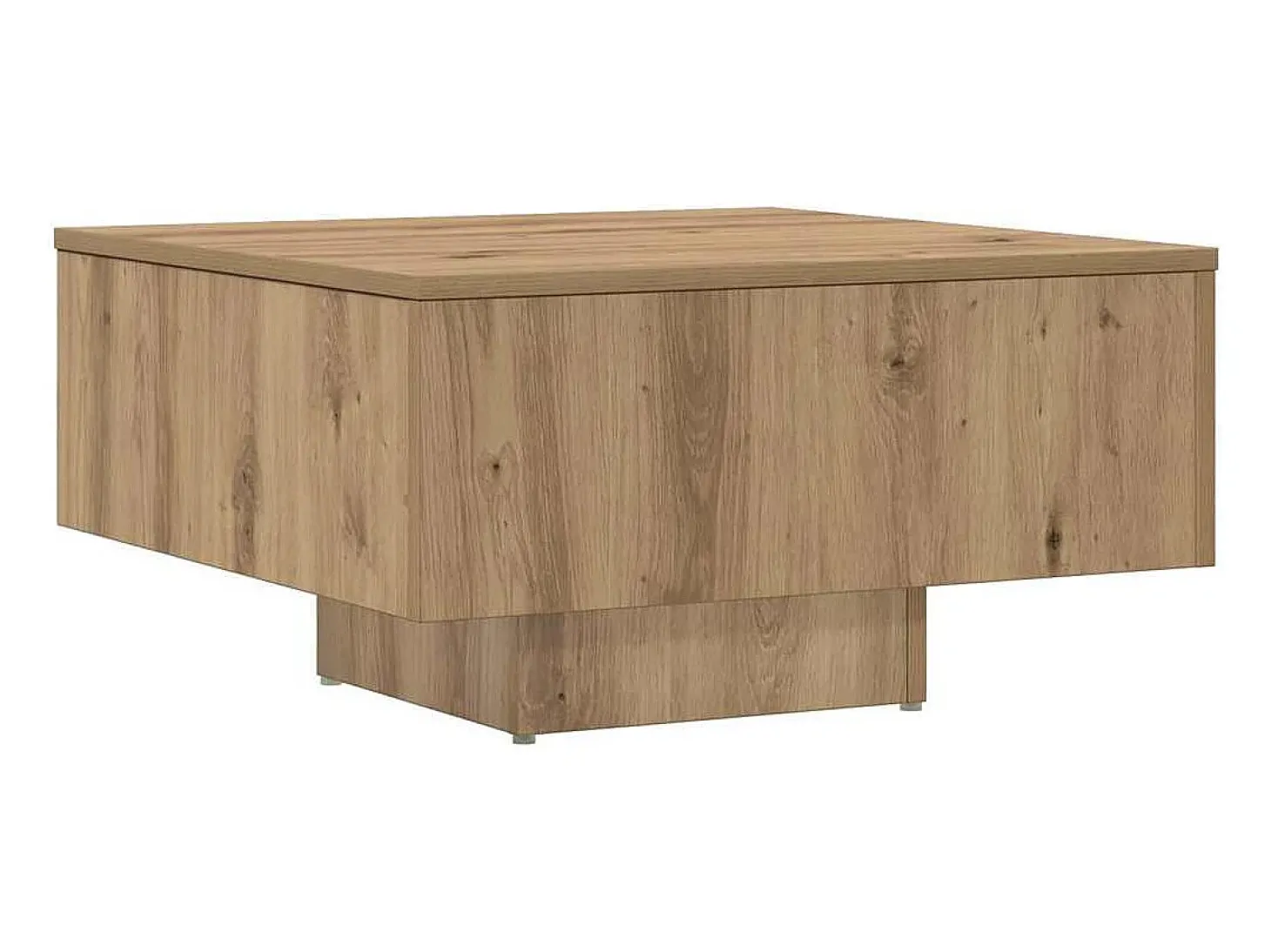 Mesa de centro madera de ingeniería roble artisan 60x60x31,5 cm