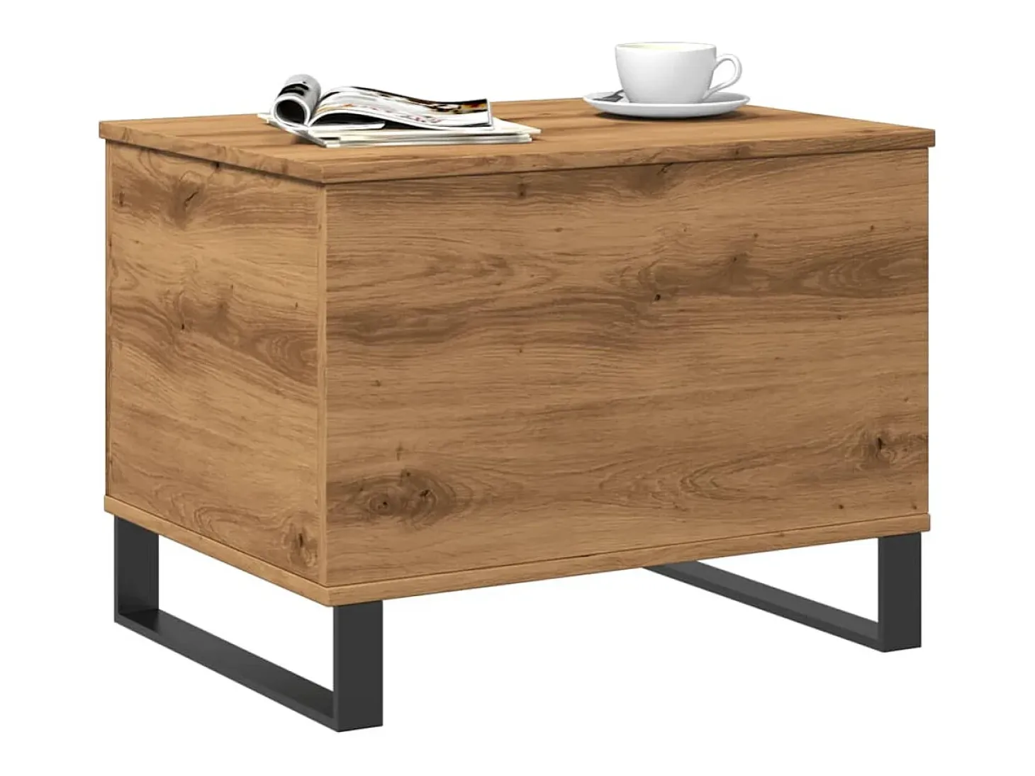 Mesa de centro madera de ingeniería roble artisan 60x44,5x45 cm