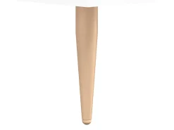 Mesa de centro madera de ingeniería brillo blanco 50x50x40 cm