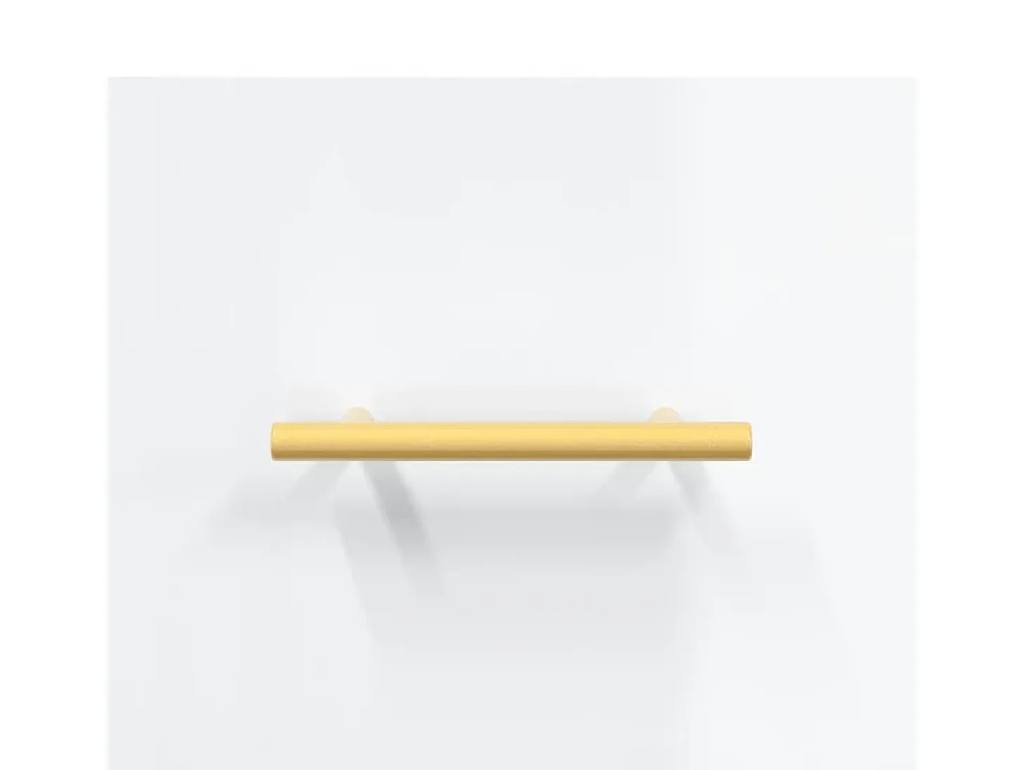 Mesa de centro madera de ingeniería brillo blanco 50x50x40 cm