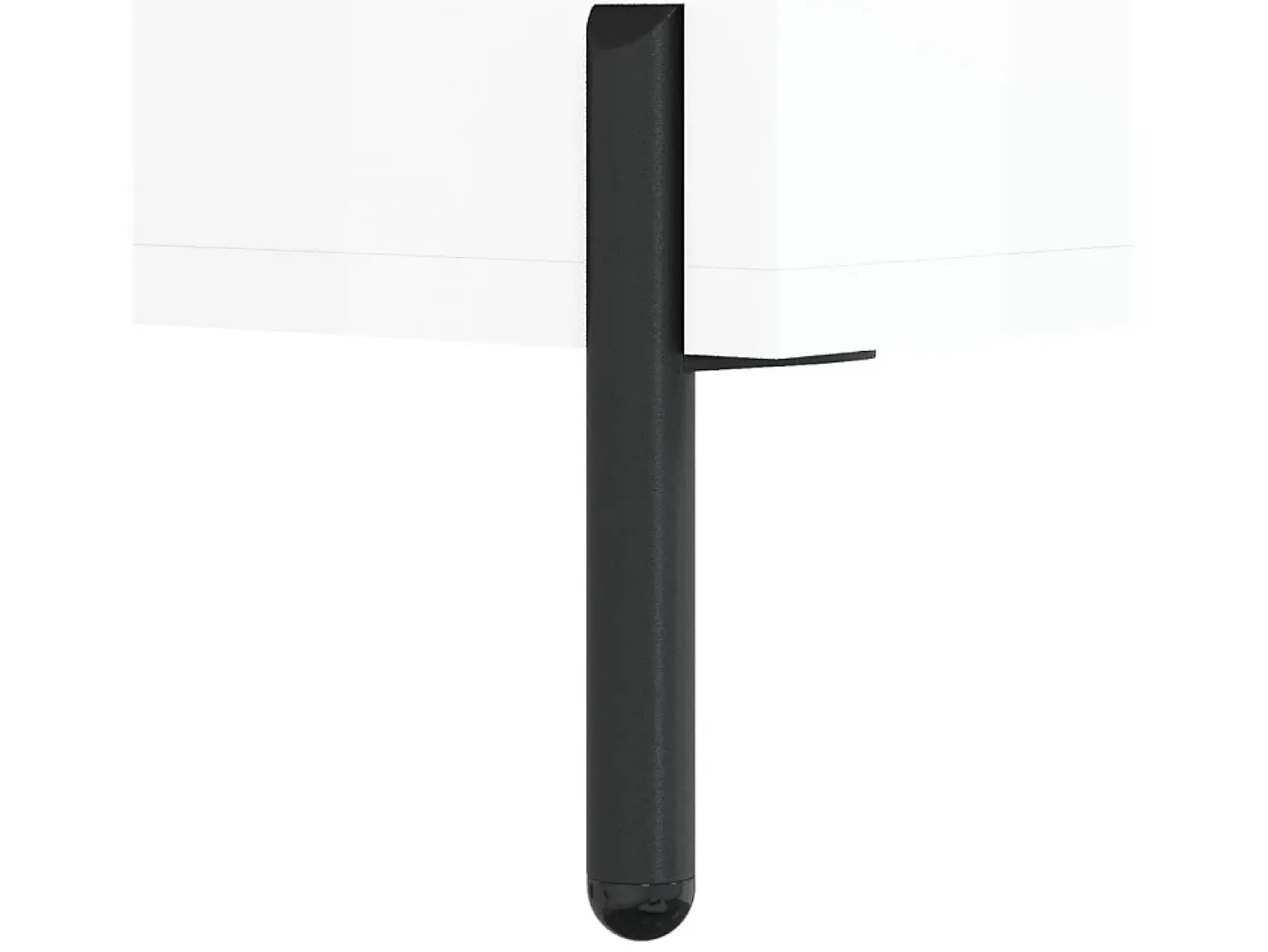 Mesa de centro madera de ingeniería brillo blanco 50x50x40 cm