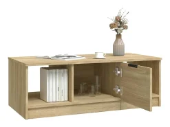 Mesa de centro madera de ingeniería roble Sonoma 102x50x36 cm