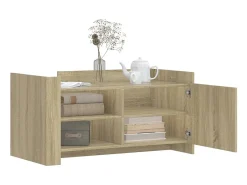 Mesa de centro madera de ingeniería roble Sonoma 100x50x50 cm