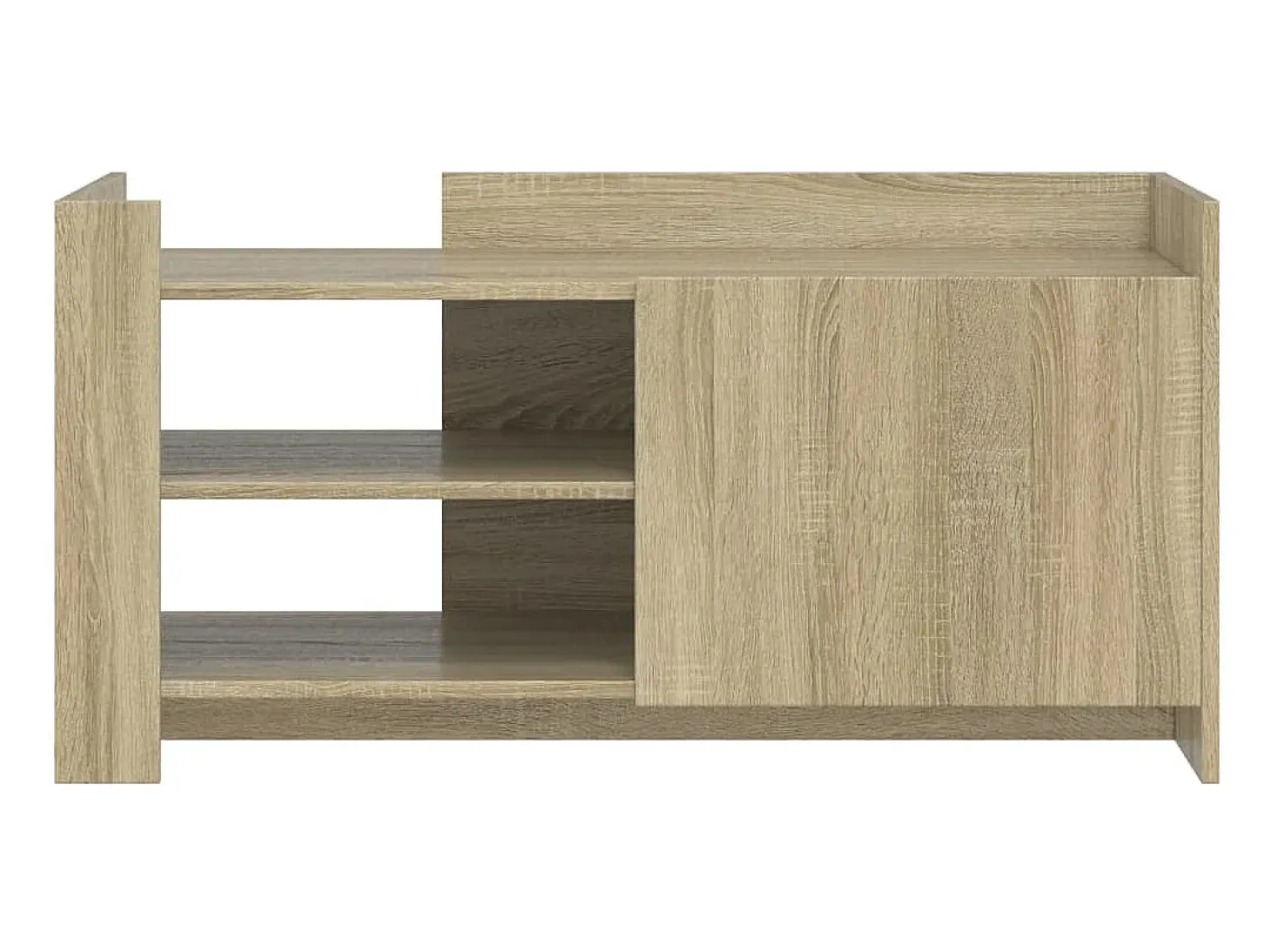 Mesa de centro madera de ingeniería roble Sonoma 100x50x50 cm