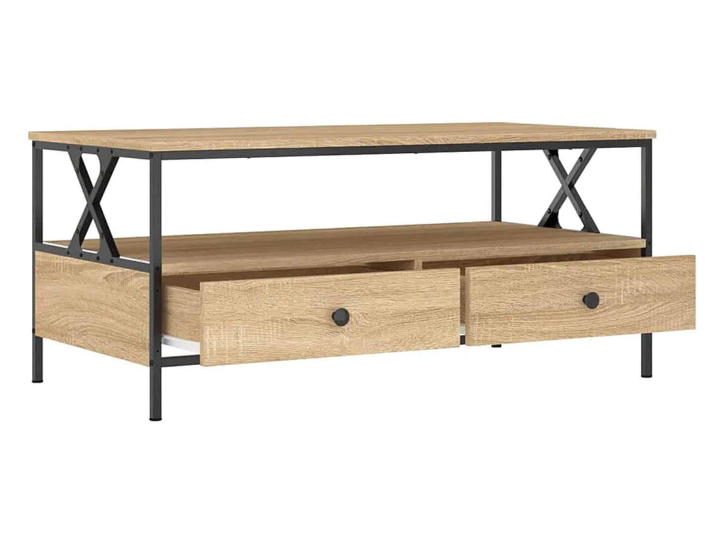 Mesa de centro madera de ingeniería roble Sonoma 100x51x45 cm