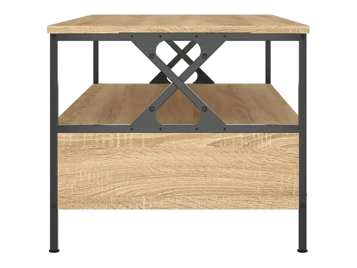 Mesa de centro madera de ingeniería roble Sonoma 100x51x45 cm