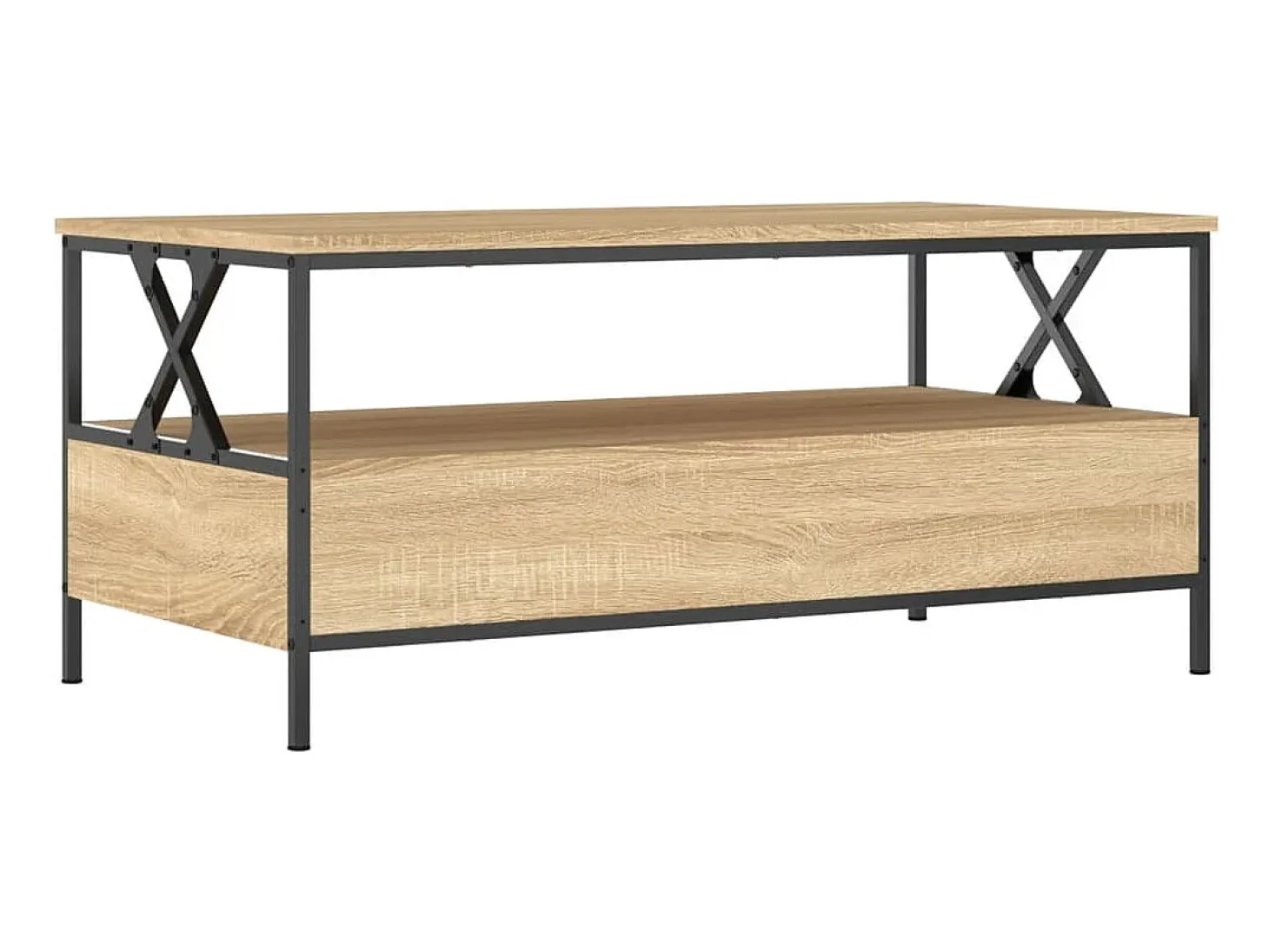 Mesa de centro madera de ingeniería roble Sonoma 100x51x45 cm