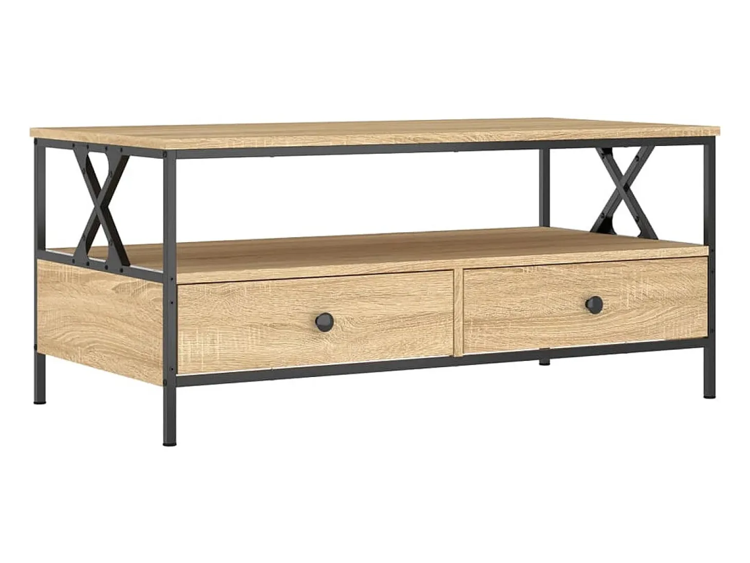 Mesa de centro madera de ingeniería roble Sonoma 100x51x45 cm