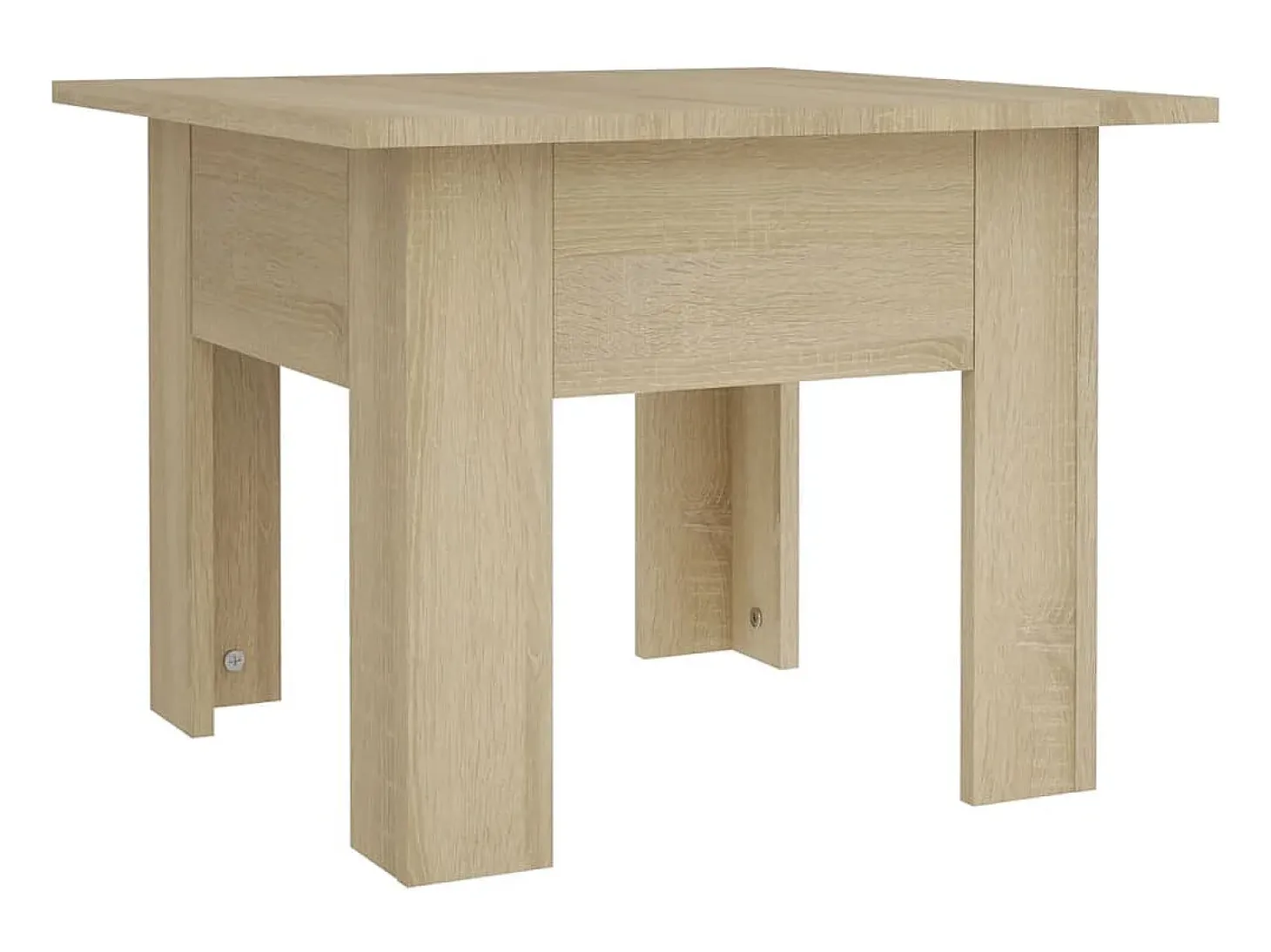 Mesa de centro madera de ingeniería roble Sonoma 55x55x42 cm ES48885