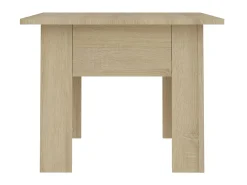 Mesa de centro madera de ingeniería roble Sonoma 55x55x42 cm ES48885