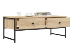 Mesa de centro madera de ingeniería roble Sonoma 101x49x39,5 cm