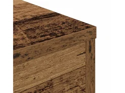 Mesa de centro madera de ingeniería envejecida 55x55x30 cm