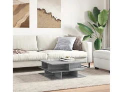 Mesa de centro madera de ingeniería gris Sonoma 70x70x29 cm