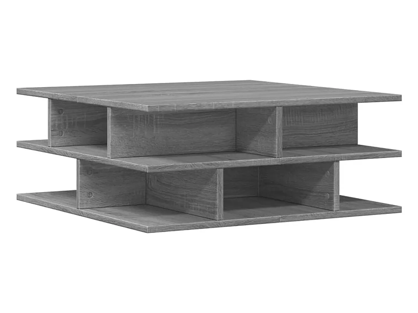 Mesa de centro madera de ingeniería gris Sonoma 70x70x29 cm