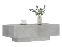 Mesa de centro madera de ingeniería gris hormigón 100x49,5x31cm