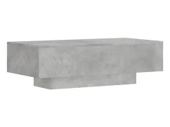 Mesa de centro madera de ingeniería gris hormigón 100x49,5x31cm