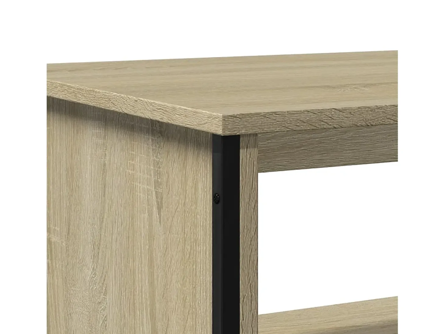 Mesa de centro madera de ingeniería roble Sonoma 75x51x40 cm