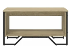 Mesa de centro madera de ingeniería roble Sonoma 75x51x40 cm