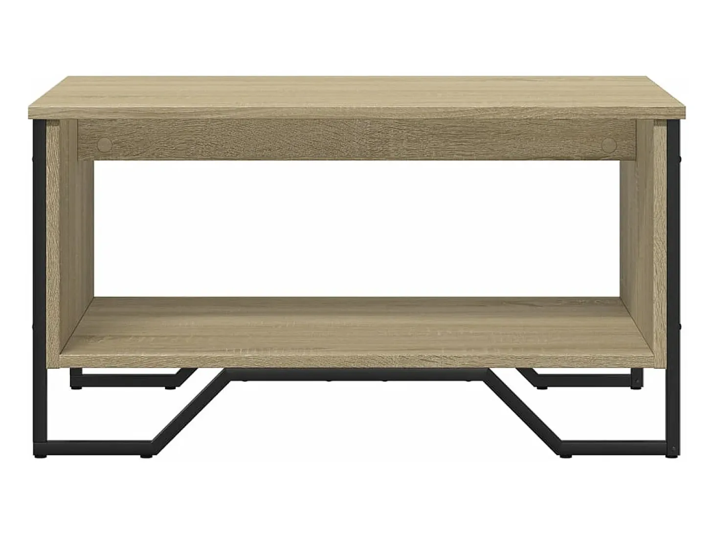 Mesa de centro madera de ingeniería roble Sonoma 75x51x40 cm