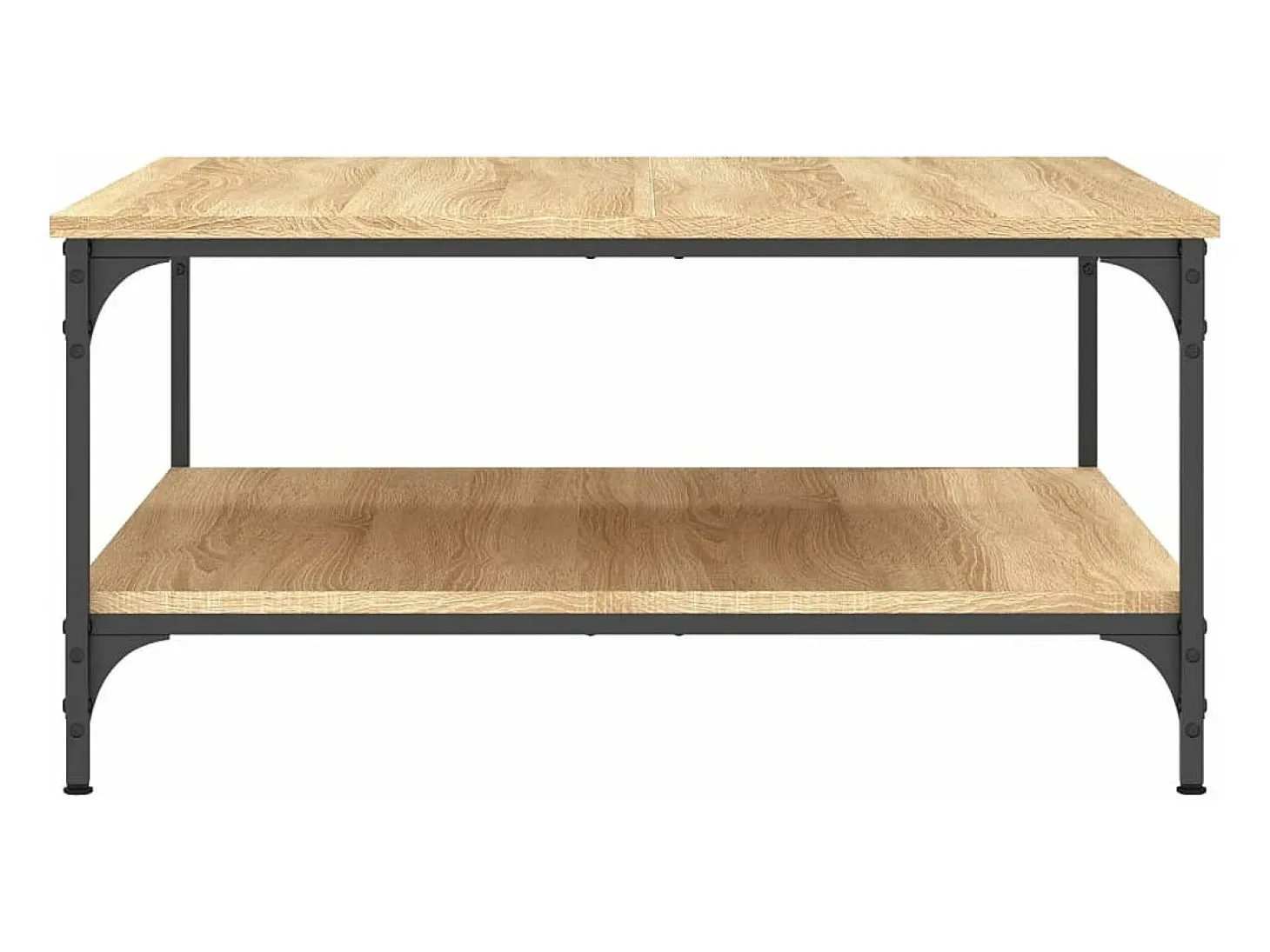 Mesa de centro madera de ingeniería roble Sonoma 80x80x40 cm
