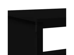 Mesa de centro madera de ingeniería negra 75x51x40 cm