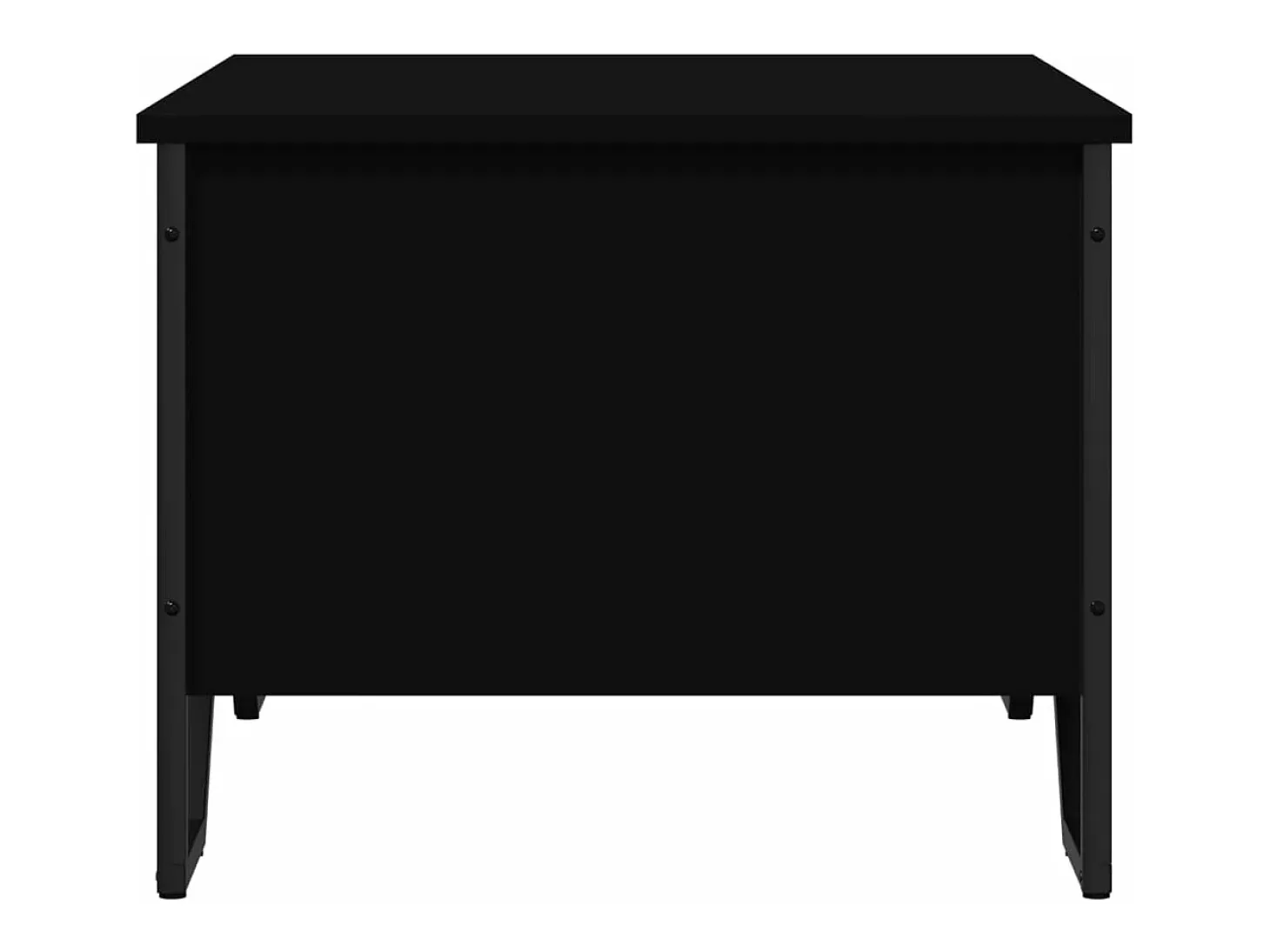 Mesa de centro madera de ingeniería negra 75x51x40 cm