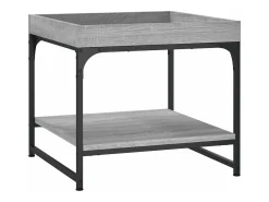Mesa de centro madera de ingeniería gris Sonoma 49,5x49,5x45 cm